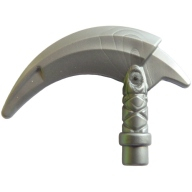 Lego zbraň hák, stříbrná (37341d FLAT SILVER)